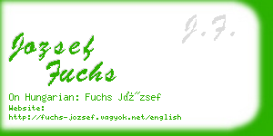 jozsef fuchs business card